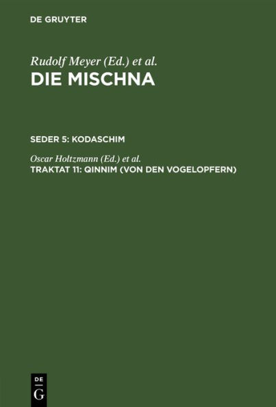 Qinnim (Von den Vogelopfern): Text, Übersetzung und Erklärung