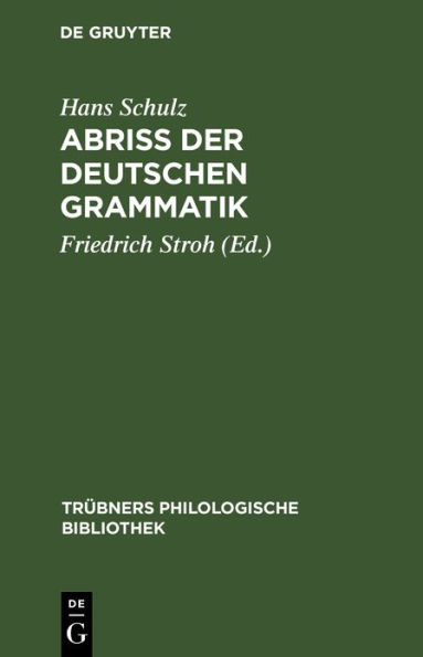 Abriss der deutschen Grammatik