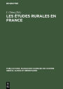 Les études rurales en France: Tendances et organisation de la recherche