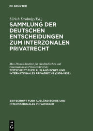 Title: 1958-1959, Author: Breisgau> Max-Planck-Institut für Ausländisches und Internationales Privatrecht <Freiburg
