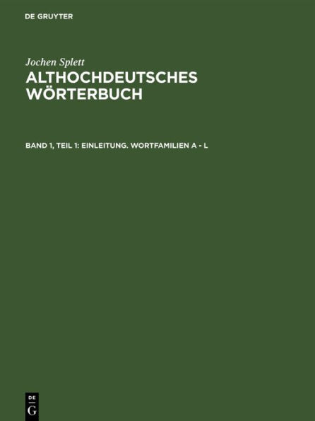 Einleitung. Wortfamilien A - L