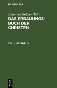 Title: Matthäus, Author: Johannes Goßner