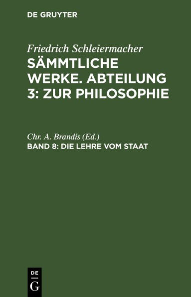 Die Lehre vom Staat