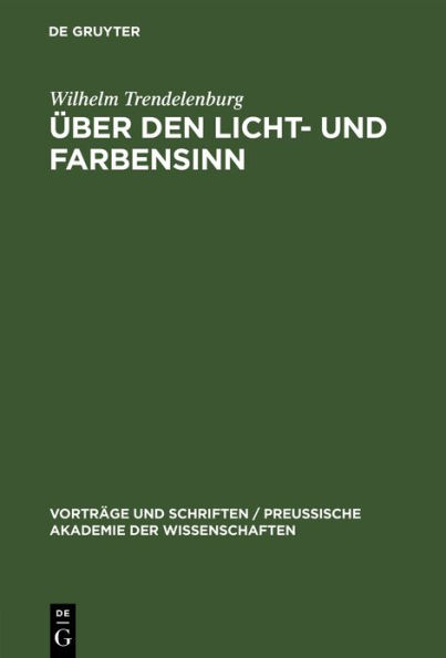 Über den Licht- und Farbensinn