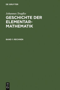 Title: Rechnen, Author: Johannes Tropfke