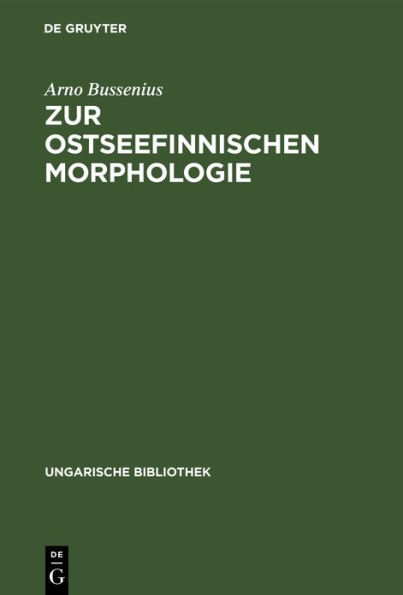 Zur ostseefinnischen Morphologie: Stammesalternation im Ostseefinnischen