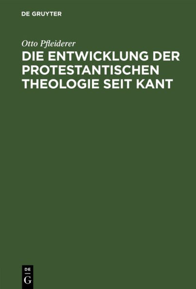 Die Entwicklung der protestantischen Theologie seit Kant: Populärer Vortrag
