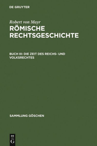 Die Zeit des Reichs- und Volksrechtes