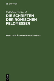 Title: Erläuterungen und Indices, Author: F. Bluhme