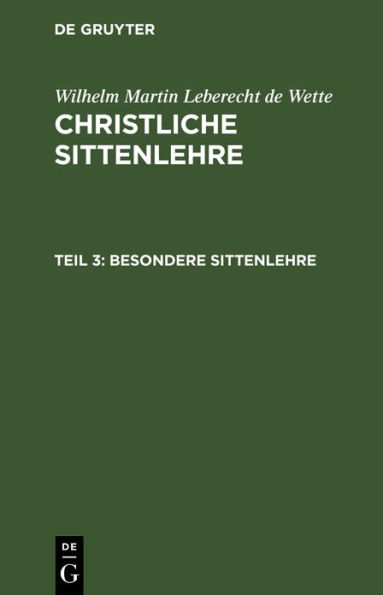 Besondere Sittenlehre