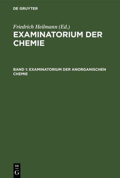 Examinatorium der anorganischen Chemie