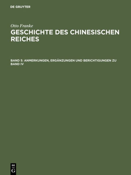 Anmerkungen, Ergänzungen und Berichtigungen zu Band IV: Namen- und Sachverzeichnis