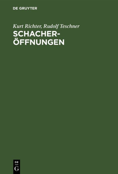 Schacheröffnungen: Der kleine Bilguer. Theorie und Praxis