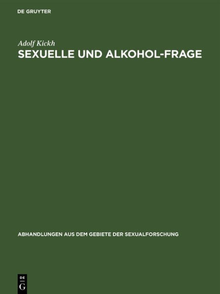 Sexuelle und Alkohol-Frage