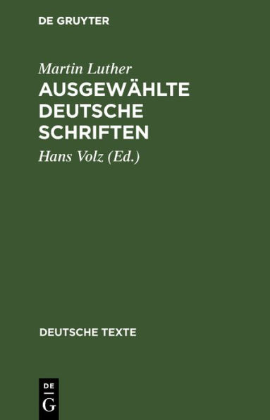 Ausgewählte deutsche Schriften