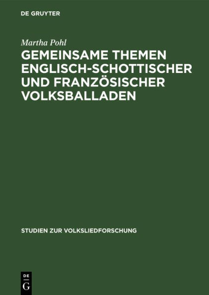 Gemeinsame Themen englisch-schottischer und französischer Volksballaden