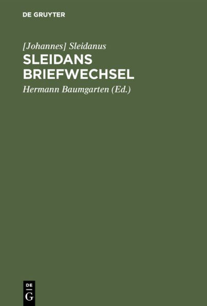 Sleidans Briefwechsel