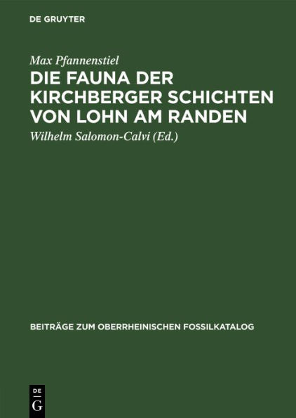 Die Fauna der Kirchberger Schichten von Lohn am Randen