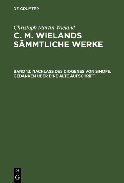 Nachlass des Diogenes von Sinope. Gedanken über eine alte Aufschrift