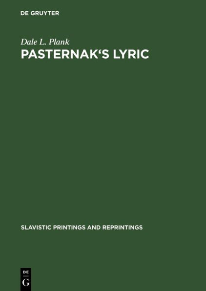Pasternak's lyric: A study of sound and imagery