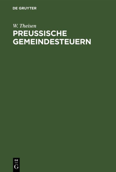 Preußische Gemeindesteuern: (Rechtsmittel und Rechtsprechung)