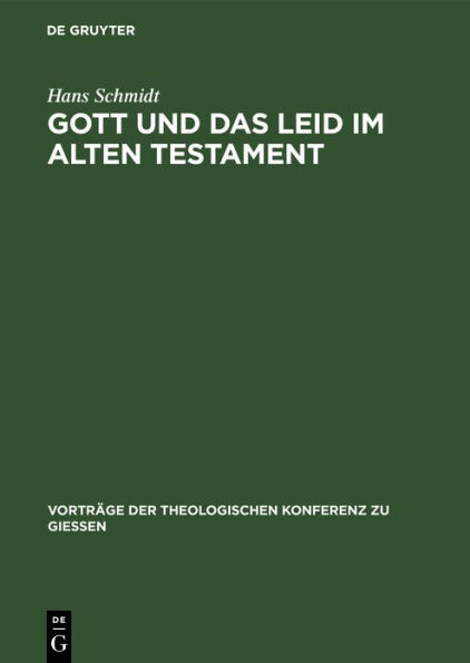 Gott und das Leid im Alten Testament