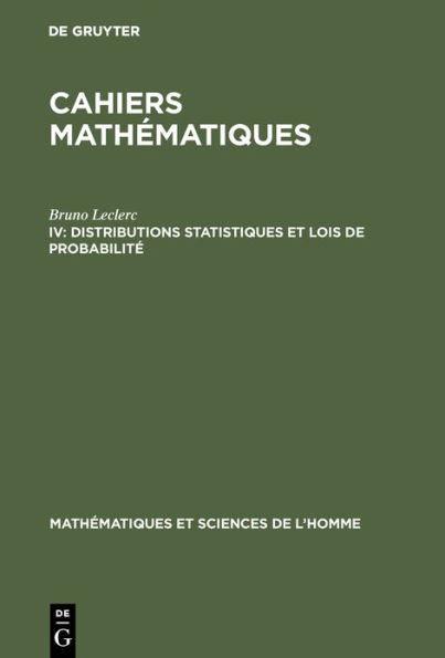 Distributions statistiques et lois de probabilité