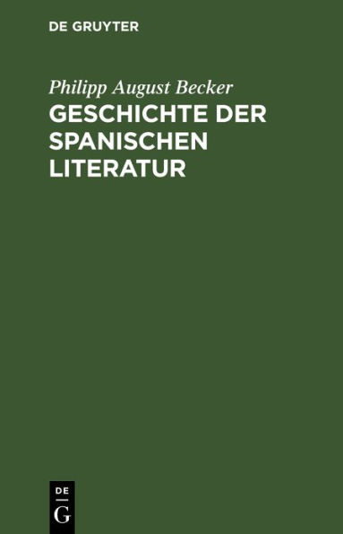 Geschichte der spanischen Literatur