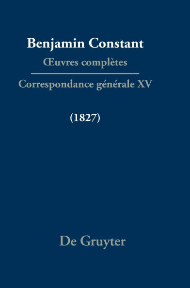 Correspondance générale 1827