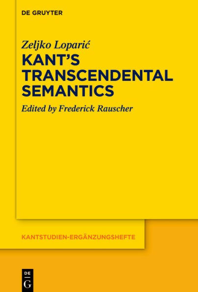 Kant's Transcendental Semantics