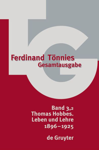 1896 - 1925: Thomas Hobbes. Leben und Lehre