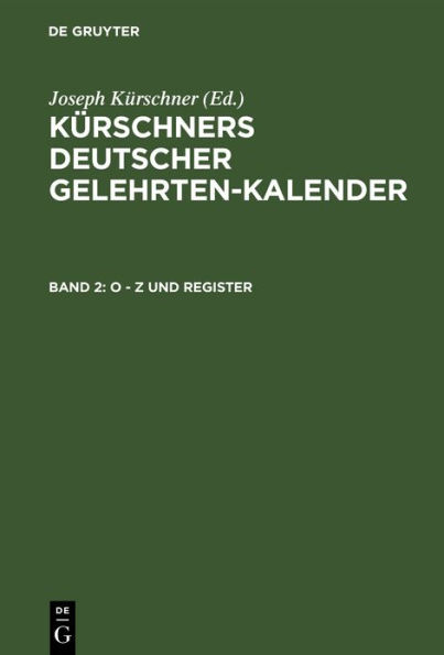 O - Z und Register