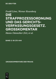 Title: §§ 213-444, Author: Ewald Löwe