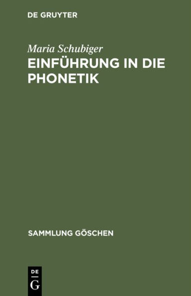 Einführung in die Phonetik