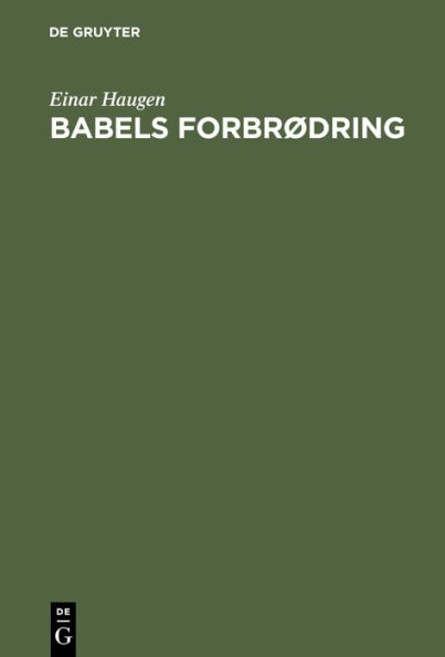 Babels forbr dring: Om tospr klighet og spr kplanlegging