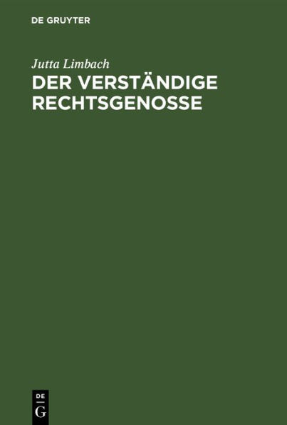 Der verständige Rechtsgenosse: Ernst E. Hirsch zum 75. Geburtstag