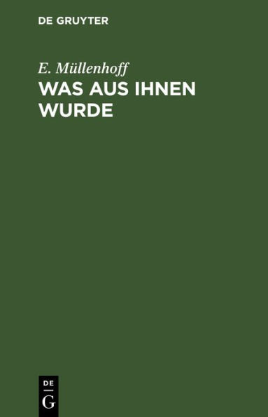 Was aus ihnen wurde: Novellen