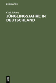 Title: J nglingsjahre in Deutschland, Author: Carl Schurz