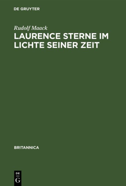 Laurence Sterne im Lichte seiner Zeit