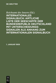 Title: 1. Januar 1909, Author: Reichsamt des Innern