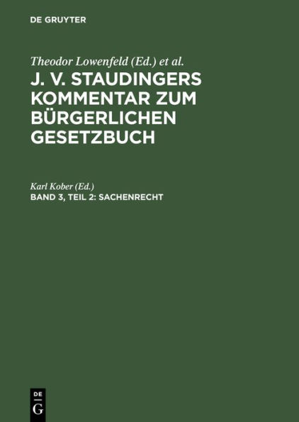 Sachenrecht: Teil 2: 1018-1296