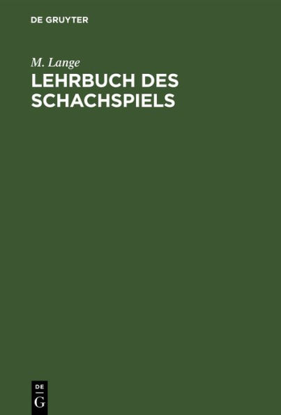 Lehrbuch des Schachspiels