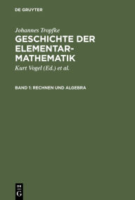 Title: Rechnen und Algebra, Author: Johannes Tropfke