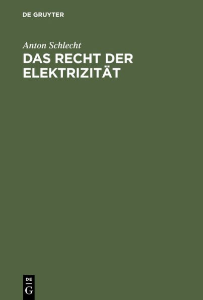 Das Recht der Elektrizit t