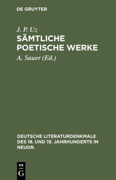 Sämtliche poetische Werke