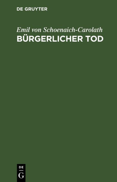 B rgerlicher Tod