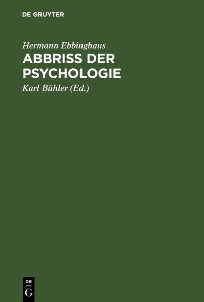 Abbriss der Psychologie