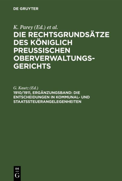 Die Entscheidungen in Kommunal- und Staatssteuerangelegenheiten