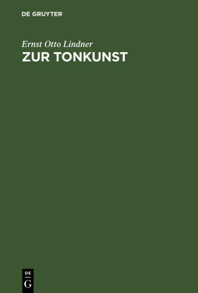 Zur Tonkunst: Abhandlungen