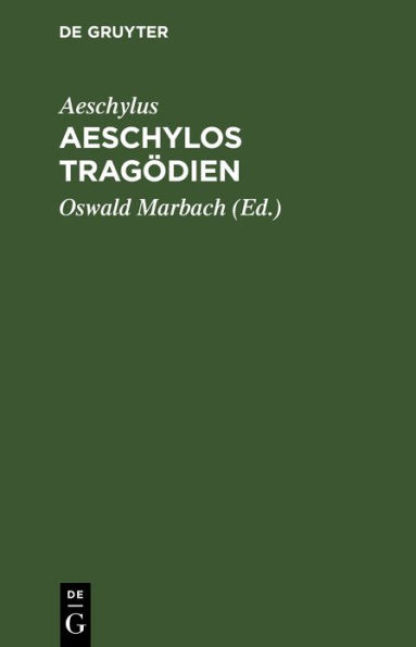 Aeschylos Trag dien